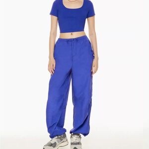 Aritzia color cobalt blue Aviator Parachute